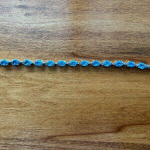 Blue topaz bracelet